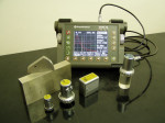 Přístroj USM35 pro meření metodou UT včetně sond a kalibračních vzorků